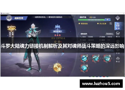 斗罗大陆魂力链接机制解析及其对魂师战斗策略的深远影响 斗罗大陆魂力链接机制解析及其对魂师战斗策略的深远影响